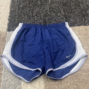 Blue Nike Shorts with White Trim